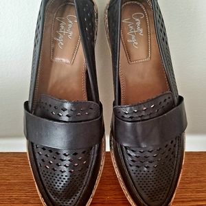 Crown Vintage Miaa Almond Toe Loafer-Black Sz 8